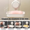 Suction Cup Shower Soap Holder Wall Mounted Max Hold 5KG