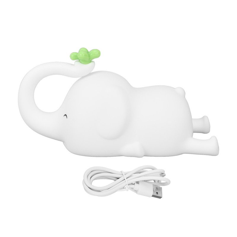 Night Light Silicon Elephant Nursery Night Lights 3 Brightness USB