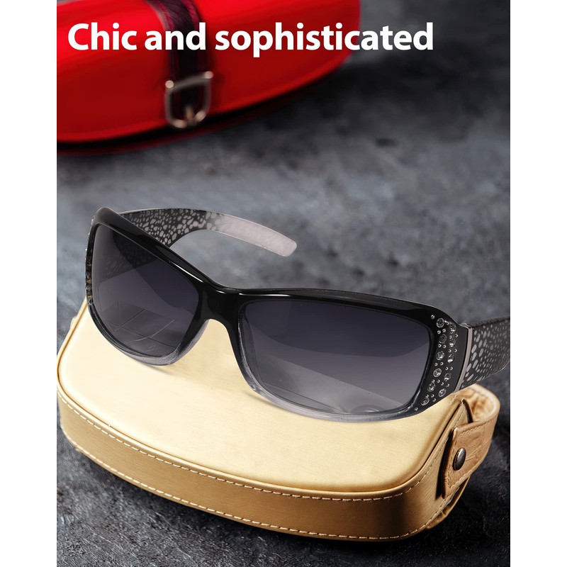 LVIOE Sonnebrille Damen Polarisierte Groß Sonnenbrille mit UV400 Schutz Kategorie.3