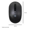 Mouse Techzone Inalámbrico Click Silencioso 1600 Dpi Negro Negro
