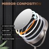 30X Wall Mounted Makeup Mirror with Lights,3 Color Modes Dimmable
