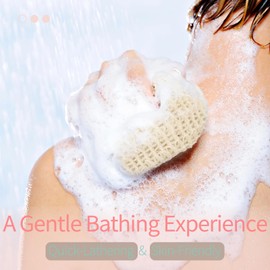 Oeyliz Soap Bag Saver Bag Natural Sisal Soap 2PCS Saver Bar Durable Sisal Fiber Pouch Net for Bath and Shower