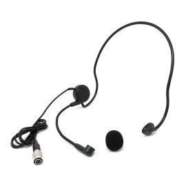 J&P Black Headset Microphone Mic Headworn Microphone for Audio Technica
