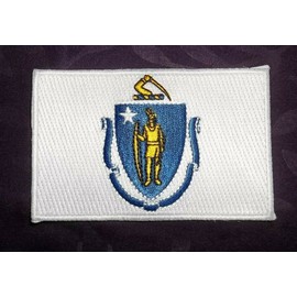 MASSACHUSETTS PATCH STATE FLAG PATCH  BOSTON WORCESTER SPRINGFIELD COMMONWEALTH