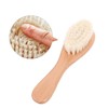 Vaguelly 2sets Beech Wooden Combs Woolen Care Kit for Newborn
