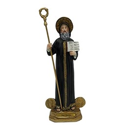 12" Inch Saint St. Benedict Statue Figurine Protection of Evil Imagen San Benito Santo Estatua Figura