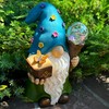 Garden Gnome - Solar Magician Gnome Figurine - 9.45 Inch