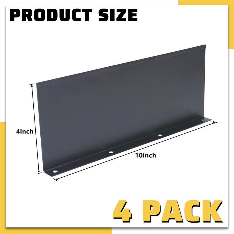 Powrocket 4 Pack Aluminum Gutter Valley Splash Guard,Keep Water from