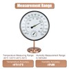 6’’ Outdoor Thermometer Hygrometer - Solid Brass Analog Temperature Gauge