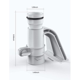 VOEER Hose Support Brackets, 1 1/4 inch Pipe Holder with Clamps for Above Ground Swimming Pool, Preventing Pipes Sagging Accessory (1 Pack)