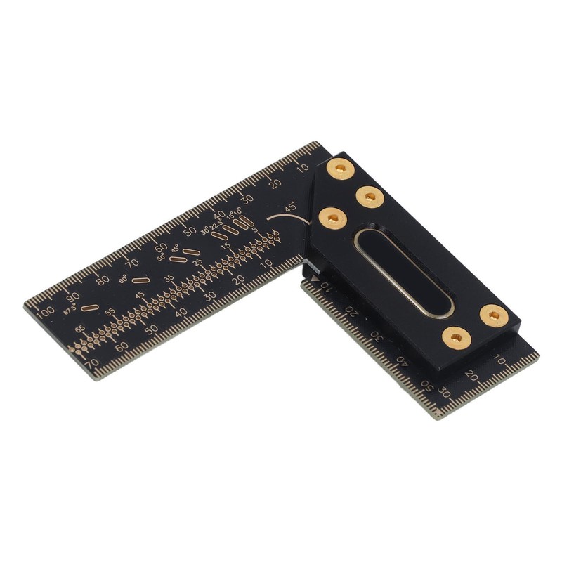 100mm Woodworking Scriber L Shape Square Ruler Aluminum Alloy Carpenter
