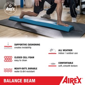 AIREX Balance Pad – Stability Trainer for Balance, Stretching, Physical Therapy, Exercise, Mobility, Rehabilitation and Core Training Non-Slip Closed Cell Foam Premium Balance Pad