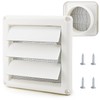 Cenipar 6" Louvered Vent Cover for External Wall Vent Cover