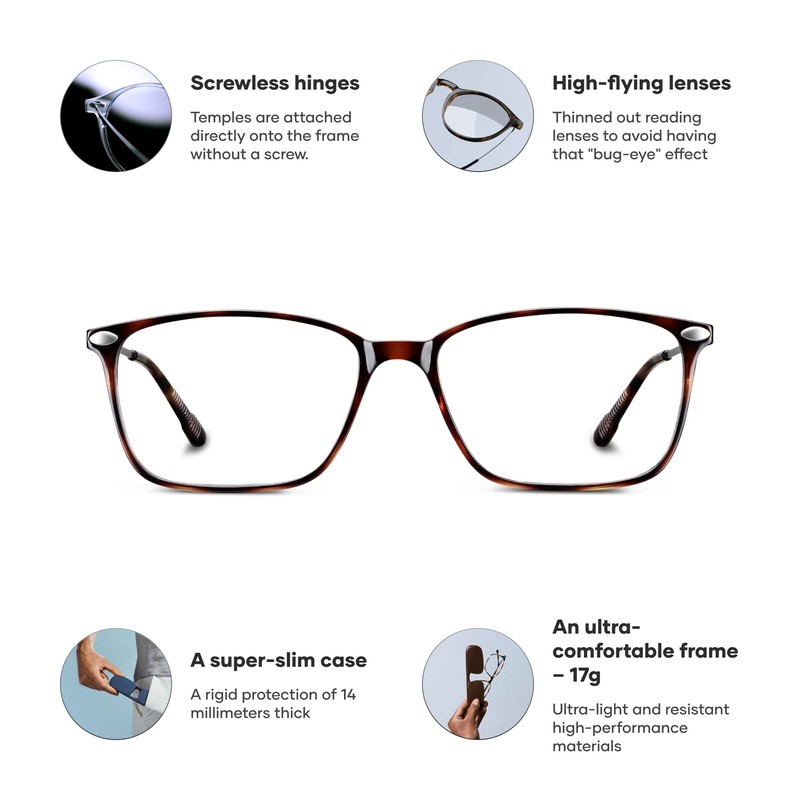 NOOZ Optics - Reading Glasses Essential Bao - Lightweight Nylon