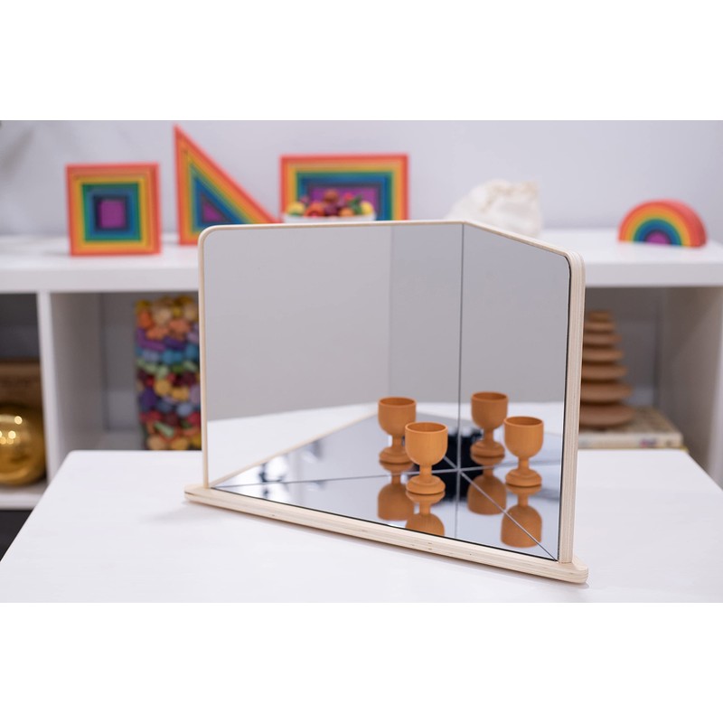 TickiT Wooden 4-Way Mirror - Explore Reflection, Symmetry and Patterns