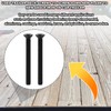 1/4-20 x 2 1/2 Flat Head Trailer Deck Floorboard Thread