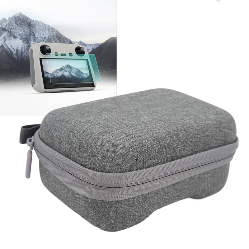 Drone Remote Control Storage Bag Protective Case Dustproof Gray for