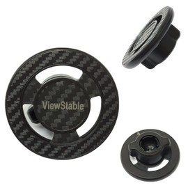 YKI 17mm Magnetic Phone Mount Adapter Compatible with Mag Safe, ViewStable Magnetic Car Phone Mount for 17mm/0.67inch Ball Socket, 360 Degree Rotatable Ball Mount Adapter for All Smartphones