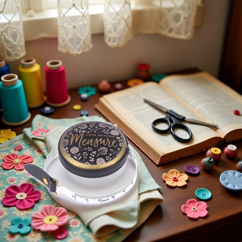 1Pc Ruler Tape Cute Mini Sewing Tools Vintage Soft Portable