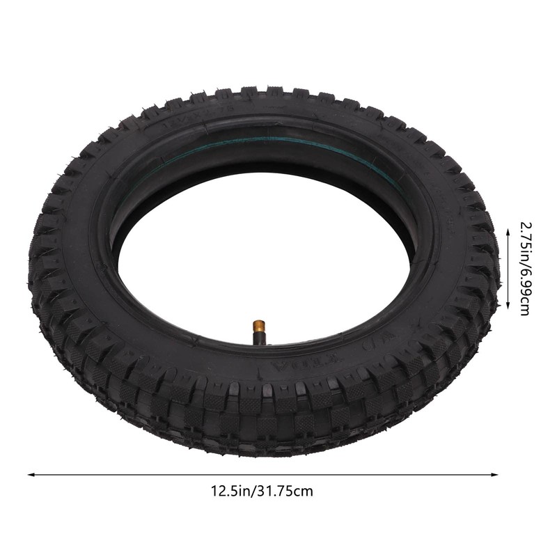 Replacement Tubes, 40 PSI 12.5 X 2.75 Tire 2.5 X