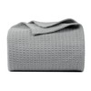 Bed Bath & Home 100% Cotton Waffle Weave Blanket -
