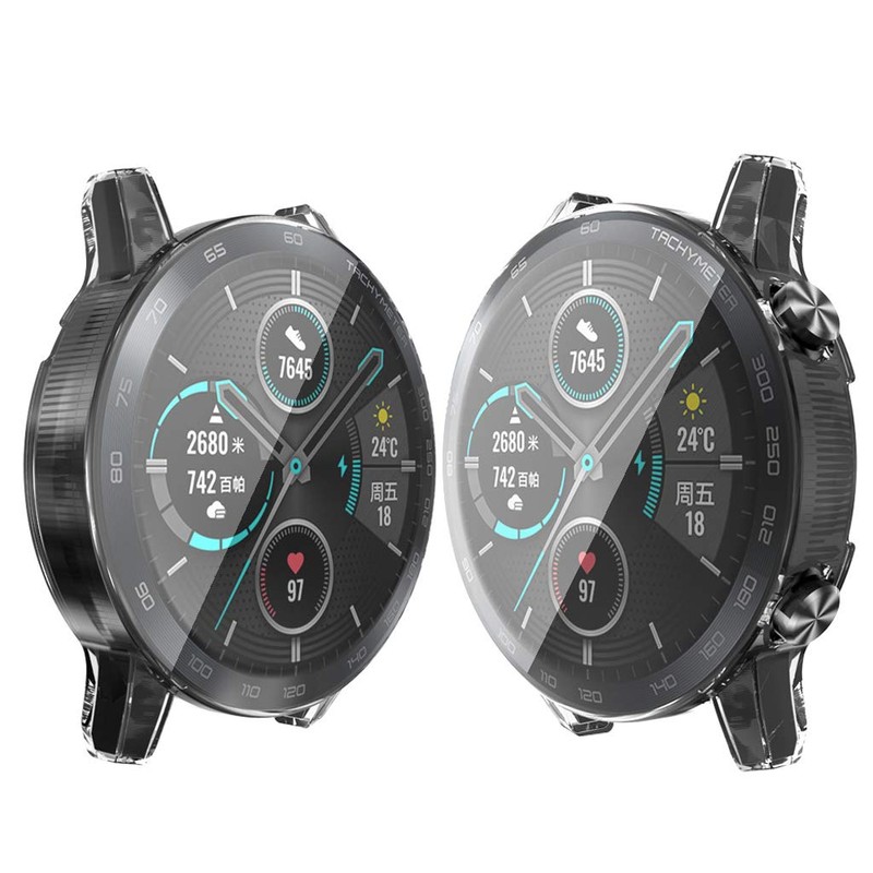 KERDEJAR Electroplating TPU Watch Cover Shell Screen Protector Case for