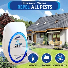 Ultrasonic Pest Control Repeller Plug in 2 Pack- Insect Control Defender Cockroach Ants Mice Fly Rat Bedbug Spider Squirrel Roach Bed Bug Mouse Rodent Mosquito 1