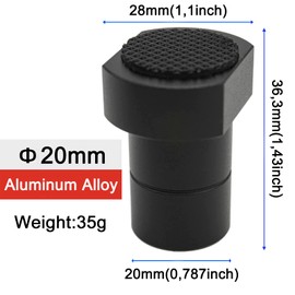 Pack of 6 Aluminium Alloy Bench Hooks Bench Dog Clamp Woodworking Table Clamping Jaws Workbench Positioning Planer Plug Dog Clamp Planer Bench Accessories for 20 mm Dog Hole (Black)