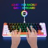 Snpurdiri 60 Percent Wired Gaming Keyboard, RGB Backlit Mini Gaming