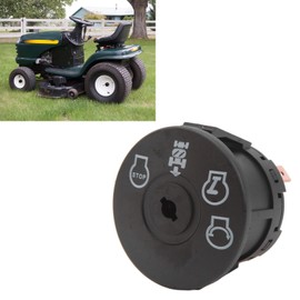 Fabater Lawn Mower Tractor Ignition Switch Ignition Starter Switch with Key Replacement 4 Positions Compatible with AYP, Craftsman, MPN, Delta, 532193350, 193350, 6900 49P1