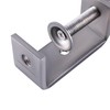 AOMIKITSTU Pack of 2 C Clamps, Silver Lifting Rings C