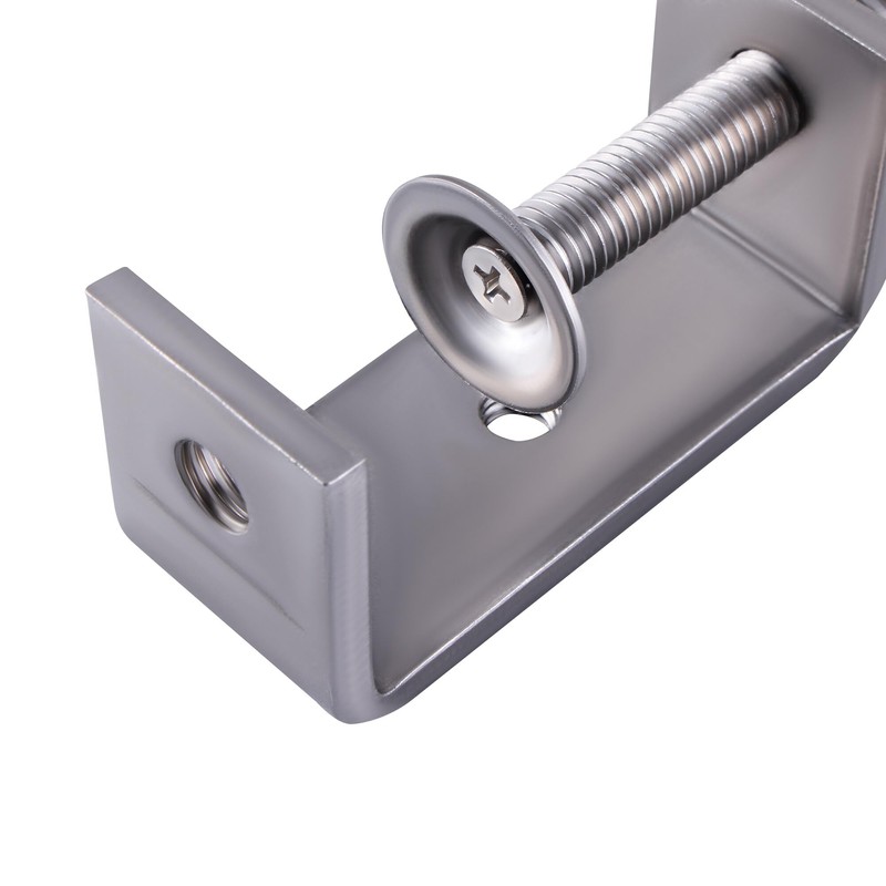 AOMIKITSTU Pack of 2 C Clamps, Silver Lifting Rings C