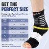 NEENCA Compression Sleeve,Foot Support,Relieves Achilles Tendonitis, Joint Pain.Grey Black M