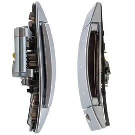 2 Pk Left Right Exterior Door Handle Fits for Nissan 350Z Driver Passenger Side Outer Door Handles (Chrome Silver)