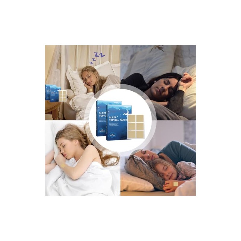 120 Parches para Dormir Totalmente Naturales, Ayudas para Dormir de