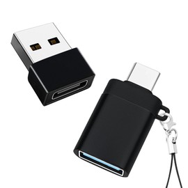 BORLTER CLAMP USB C to USB Adapter(2 Pack),USB 3.0 Male to Type C Female Converter,USB C to USB A OTG Adapter Compatible with MacBook Pro 2019/2018/2017, PC, Laptop