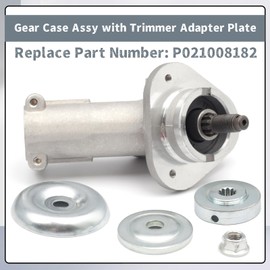 Gear Case Assy with Trimmer Adapter Plate Replacement for Echo Cord Trimmer and Brush Cutter Part P021008182, Gear Head Gear Box/Case Replacement for Shindaiwa String Trimmer (25 Diameter Squaer Hole)