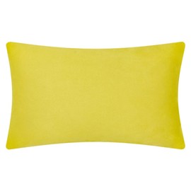 KINGROSE 3D Flower Accent Throw Pillow Case Super Soft Decorative Cushion Cover for Bed Living Room Sofa 12 x 20 Inches Solid Suede Mustard Yellow