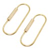 PPFISH Durable Brass Screw Lock Clip Key Chain Ring, Simple