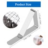 Heeke Stainless Steel Tablecloth Clips - 12PCS Triangle Structure Holders