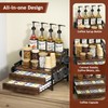 Homsorout Coffee Syrup Rack Organizer - 4-Tier 8 Syrup Wine