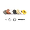 QWORK® Buffing Wheel Kit, 7 Pcs Polishing Wheels with Drill