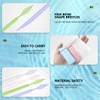 UPIQNG Plastic Toothpicks Disposable Interproximal Brush Sturdy Double-Ended Dental Pick