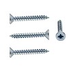 Merriway BH05906 (200 Pcs) Countersunk Twinthread Multi-Purpose Cross Head Pozi