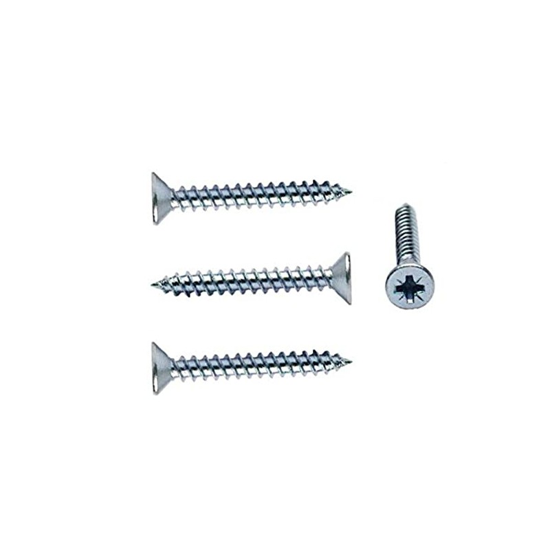 Merriway BH05906 (200 Pcs) Countersunk Twinthread Multi-Purpose Cross Head Pozi