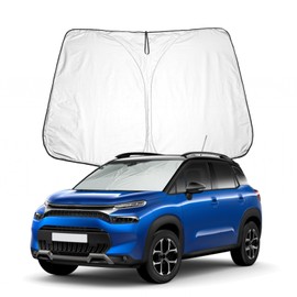 BIXUAN Sun Protection Compatible with Citroen C3 Aircross Opel Vauxhall Crossland X 2017-2024 Windscreen for Car Windscreen Cover Wind Protection for Windscreen Blocked UV Cover