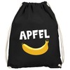 MoonWorks® Gym Bag Funny Print Apple Banana Joke Nonsens Gym