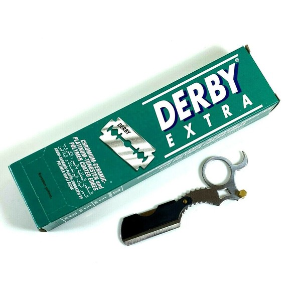 Derby Extra Standard Double Edge Safety Razor Blades,100 Count & Ring Razor