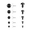 Fansunta 1000 Pieces Black Plastic Safety Eyes with Washers for