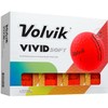 Volvik Vivid Soft Golf Balls (One Dozen) (Red)